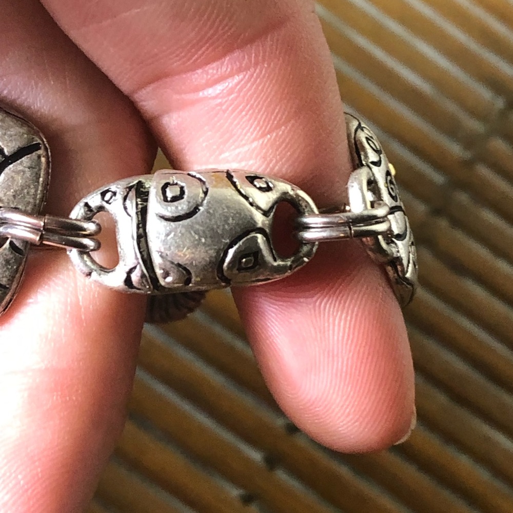 ☀️WEEKEND SALE☀️ Chico’s☀️Chunky etched metal bracelet - Picture 8 of 9